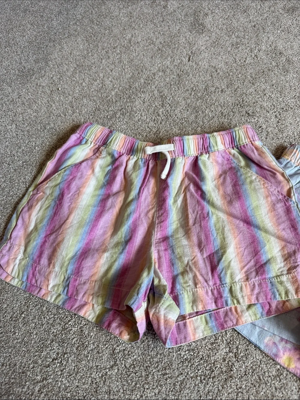 OshKosh B'gosh/CarterFour-Pack Girls Shorts — Red, Pink Stripe, Floral, Chambray
